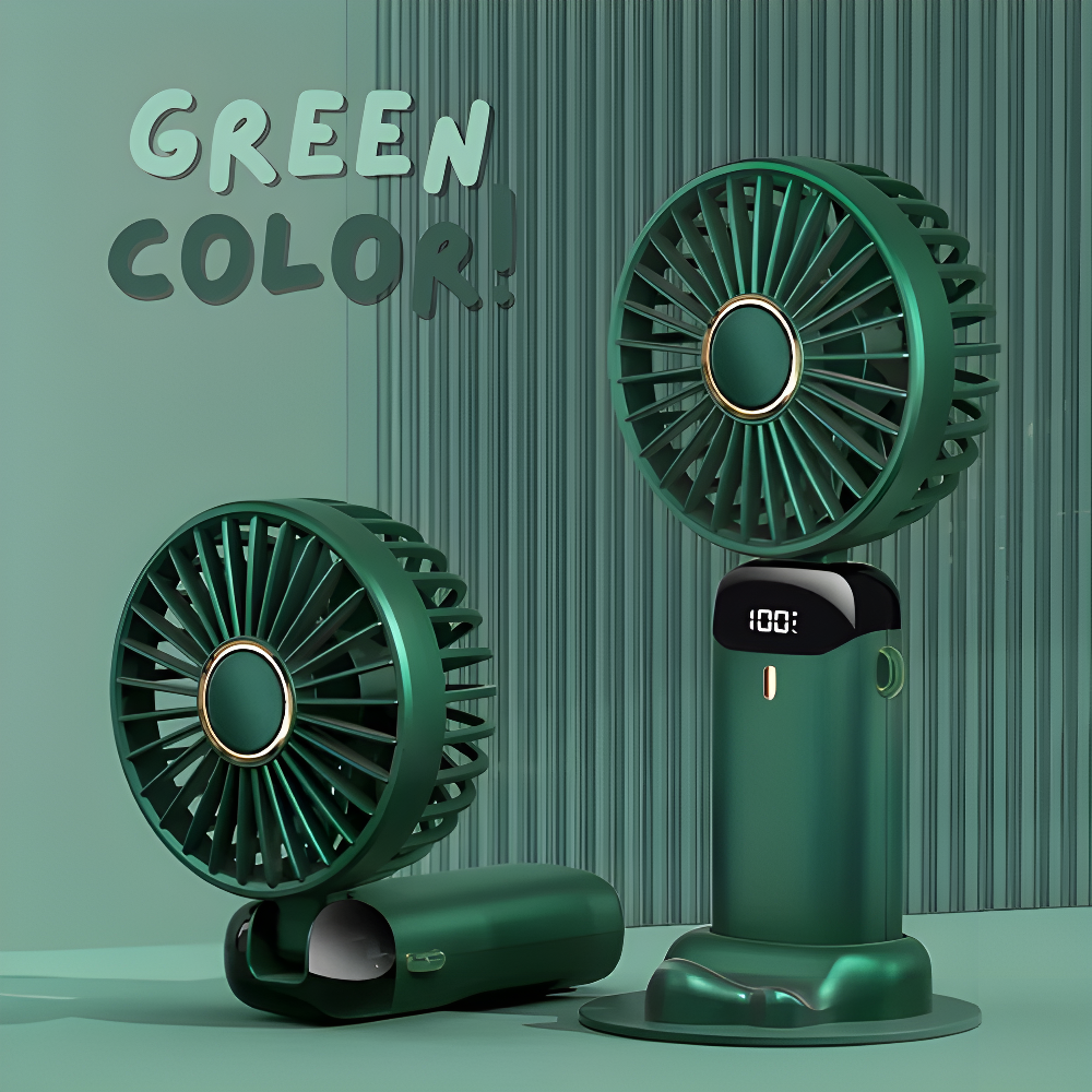 Mini Ventilador con Pantalla LED
