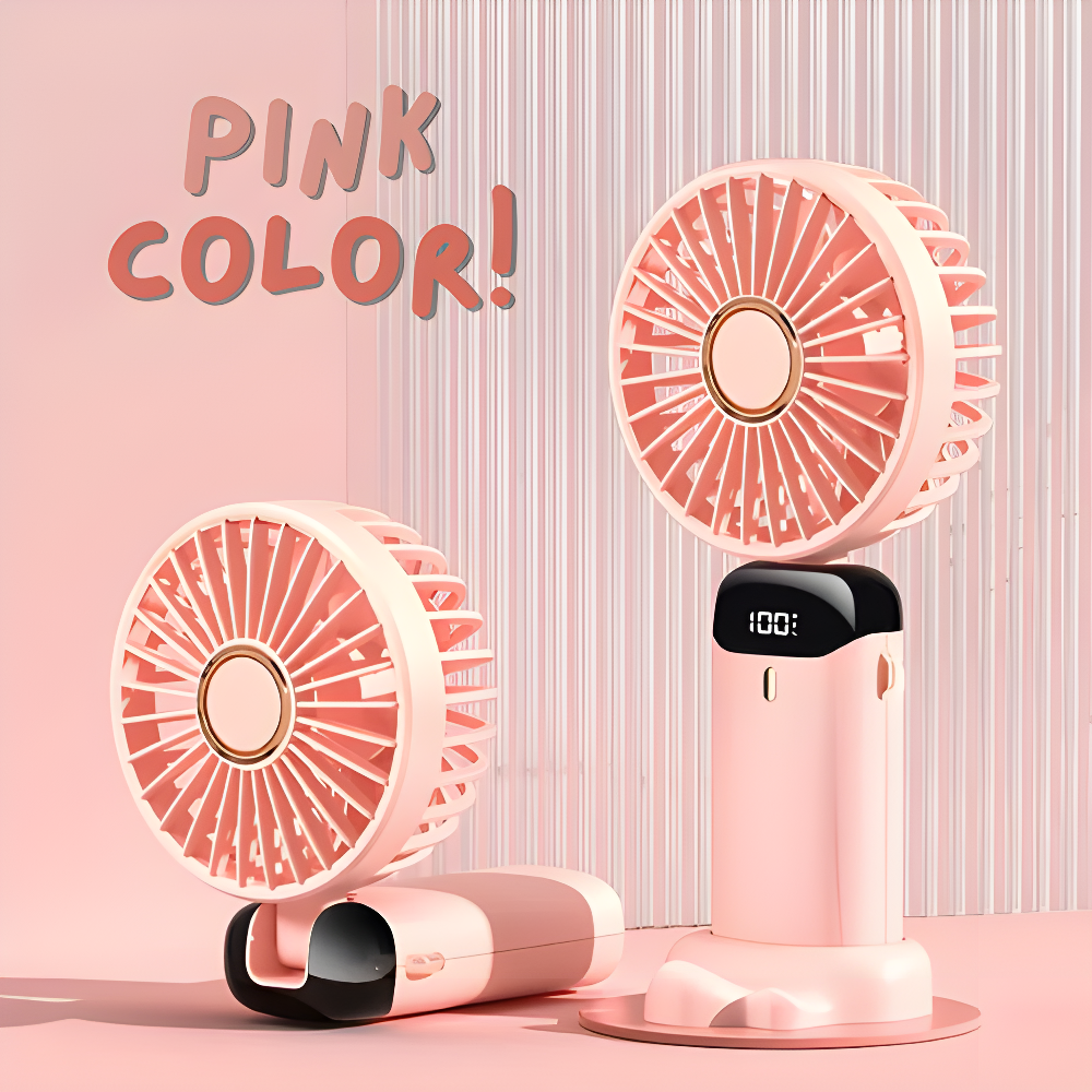 Mini Ventilador con Pantalla LED