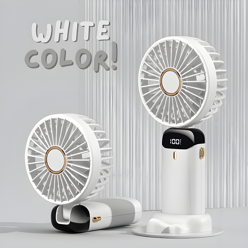 Mini Ventilador con Pantalla LED